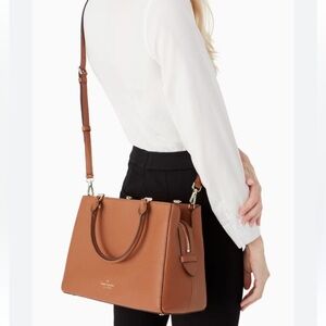 Kate Spade Leila Medium
Brown Leather Satchel